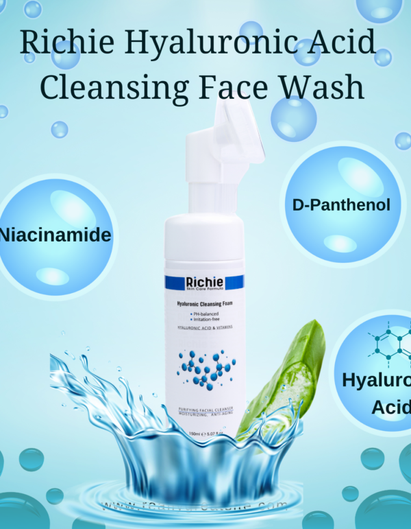 Blue And White Modern Face Wash Instagram Post